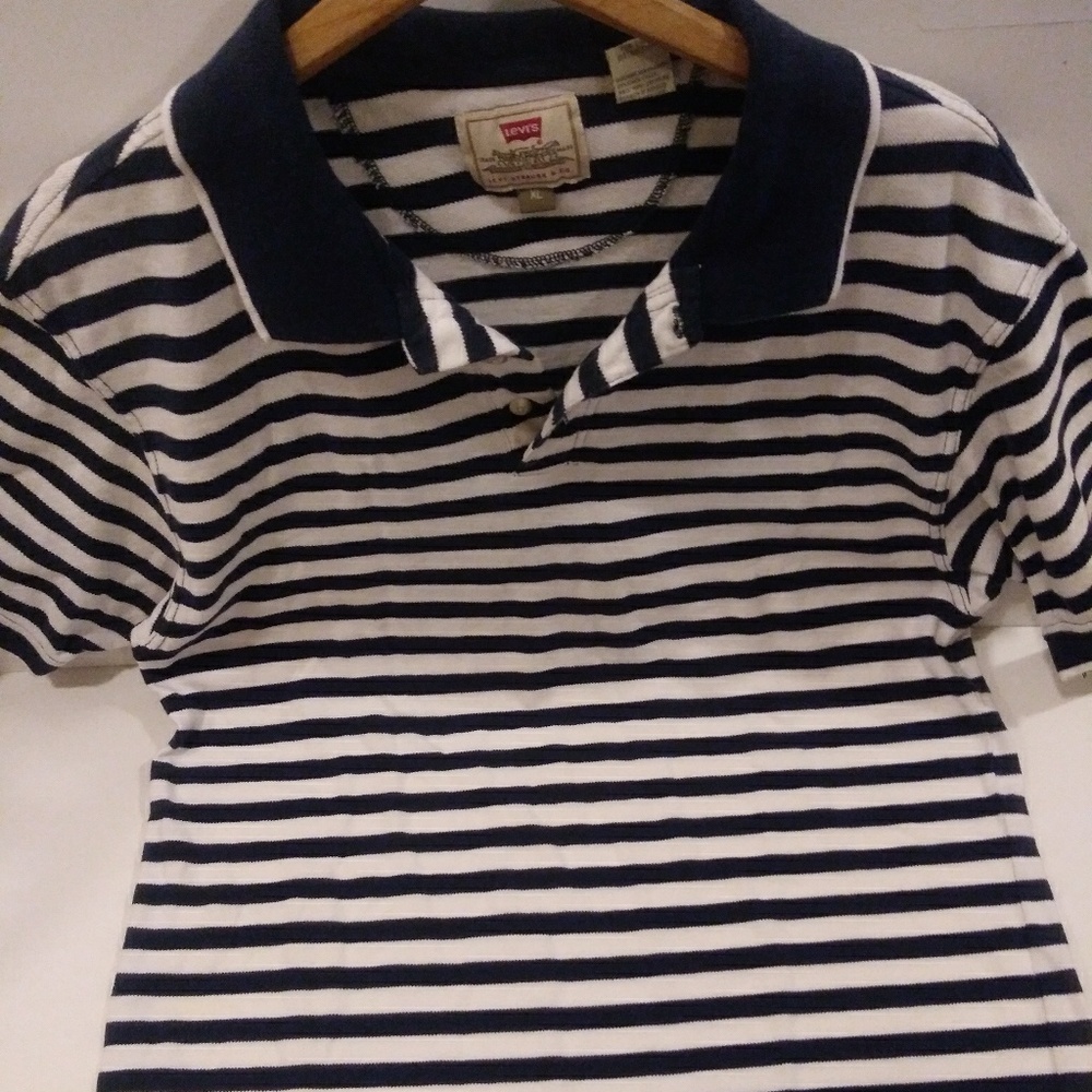 Levis stripe polo shirt